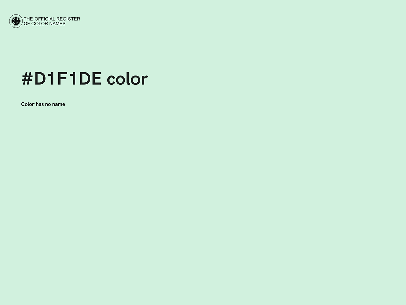 #D1F1DE color image