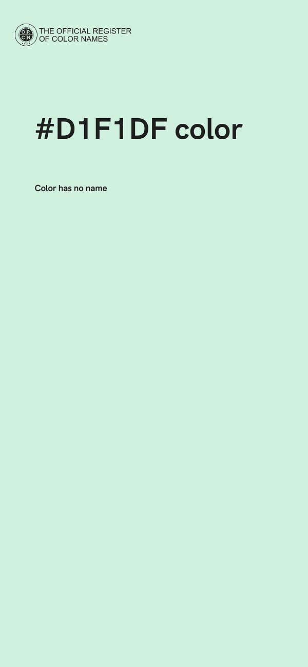 #D1F1DF color image