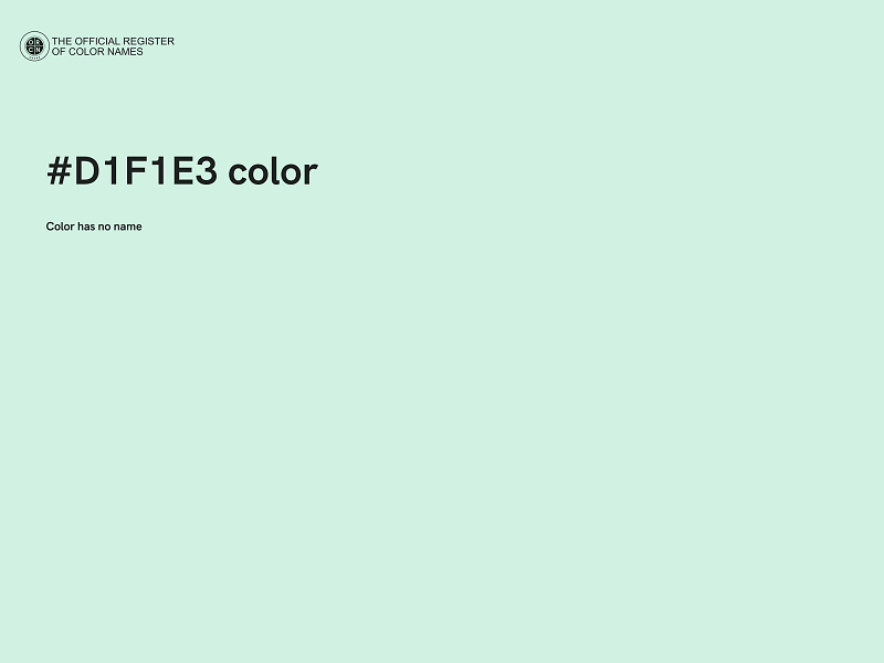 #D1F1E3 color image