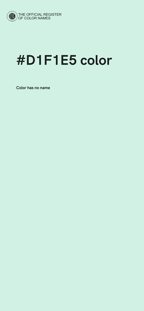 #D1F1E5 color image
