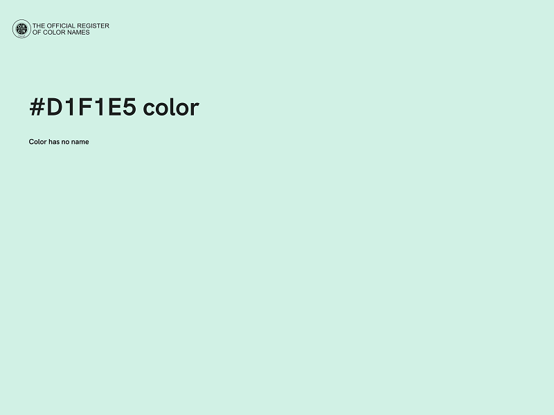 #D1F1E5 color image