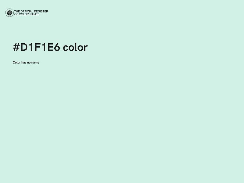 #D1F1E6 color image