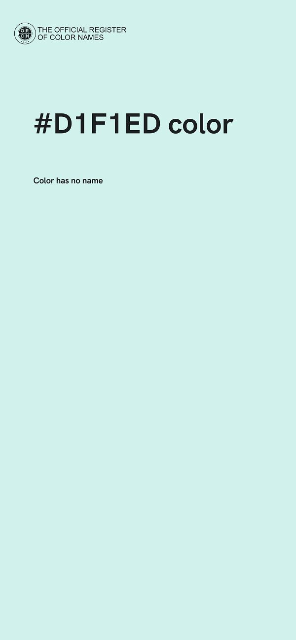 #D1F1ED color image