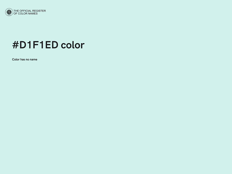 #D1F1ED color image