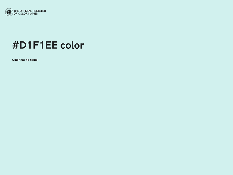 #D1F1EE color image