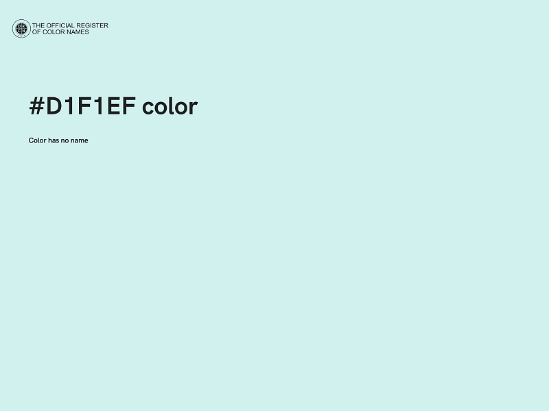 #D1F1EF color image