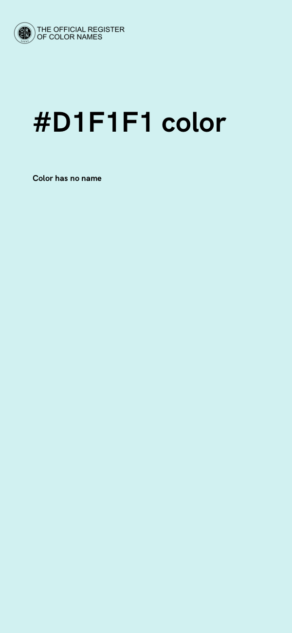 #D1F1F1 color image