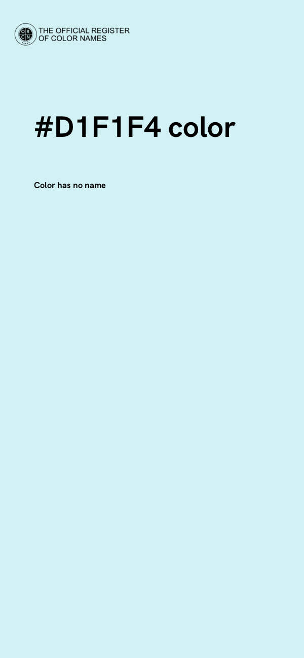 #D1F1F4 color image