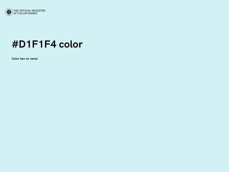 #D1F1F4 color image
