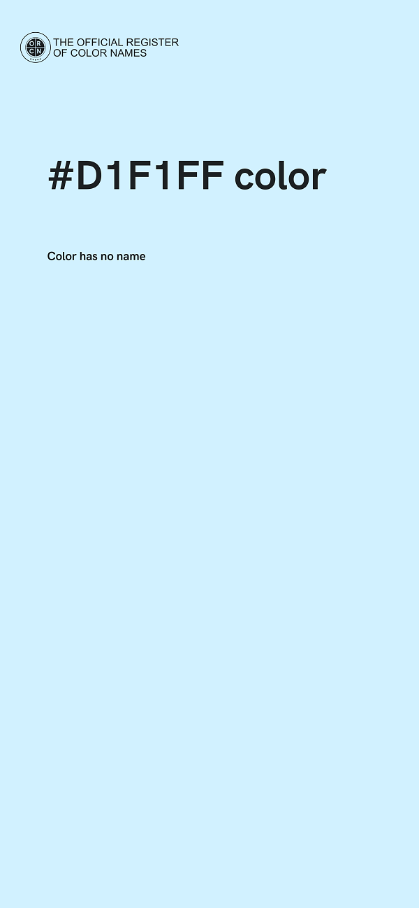 #D1F1FF color image