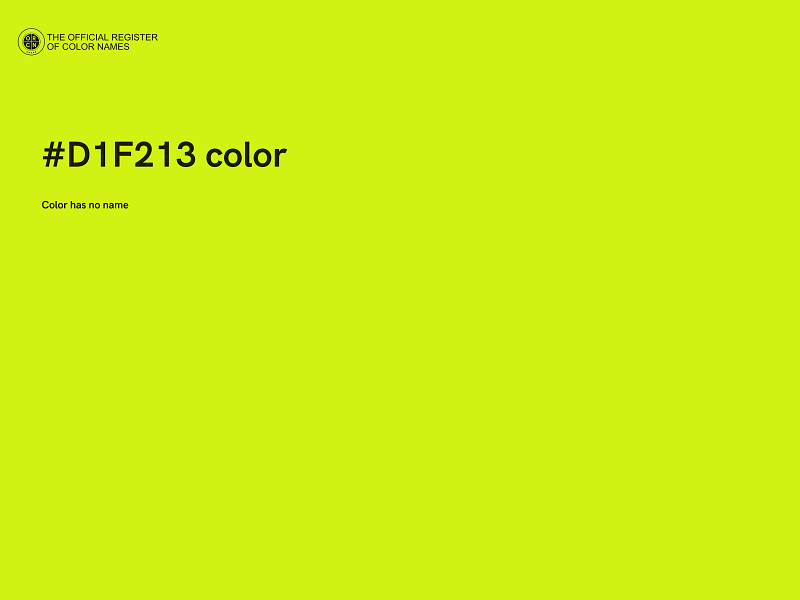 #D1F213 color image