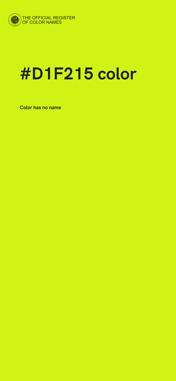 #D1F215 color image