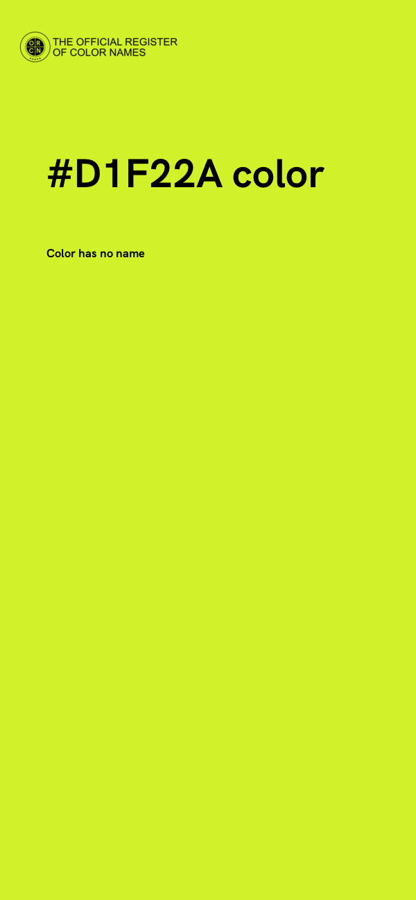 #D1F22A color image