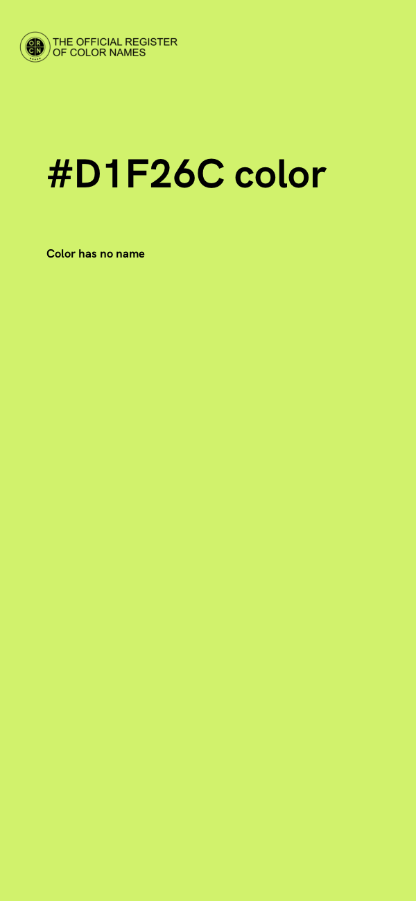 #D1F26C color image