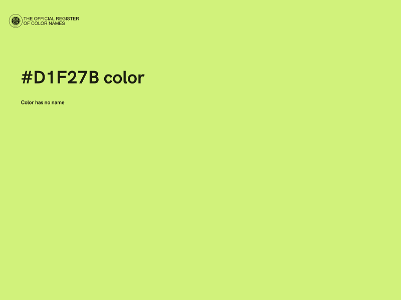 #D1F27B color image