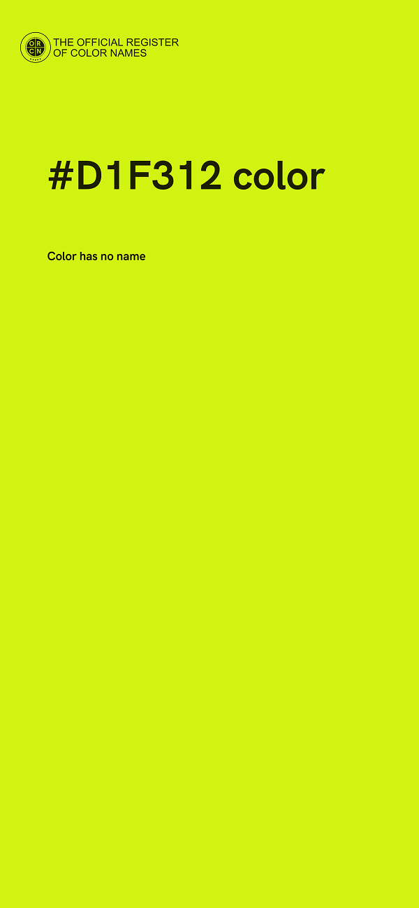 #D1F312 color image
