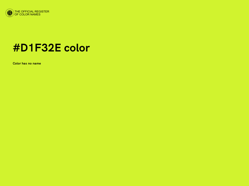 #D1F32E color image