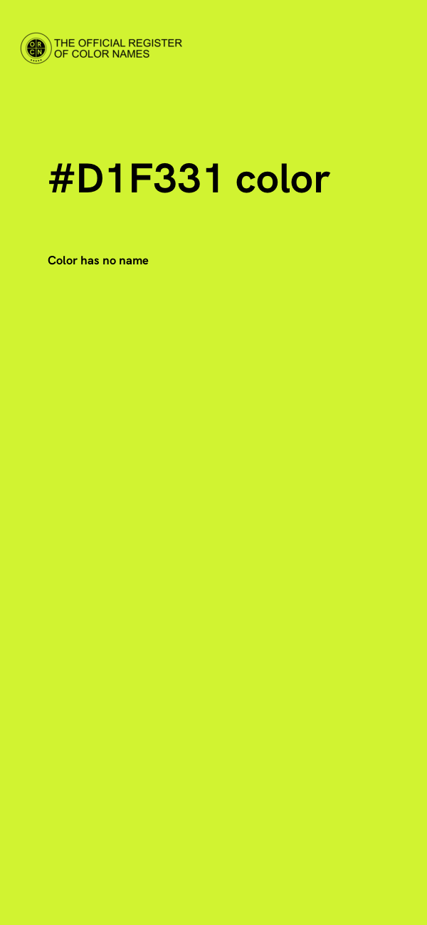 #D1F331 color image