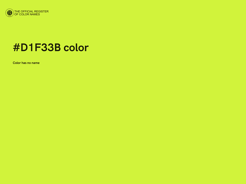 #D1F33B color image