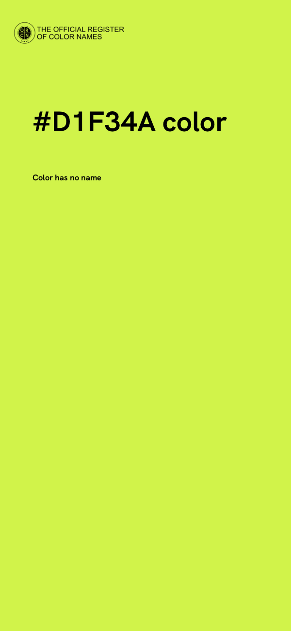#D1F34A color image