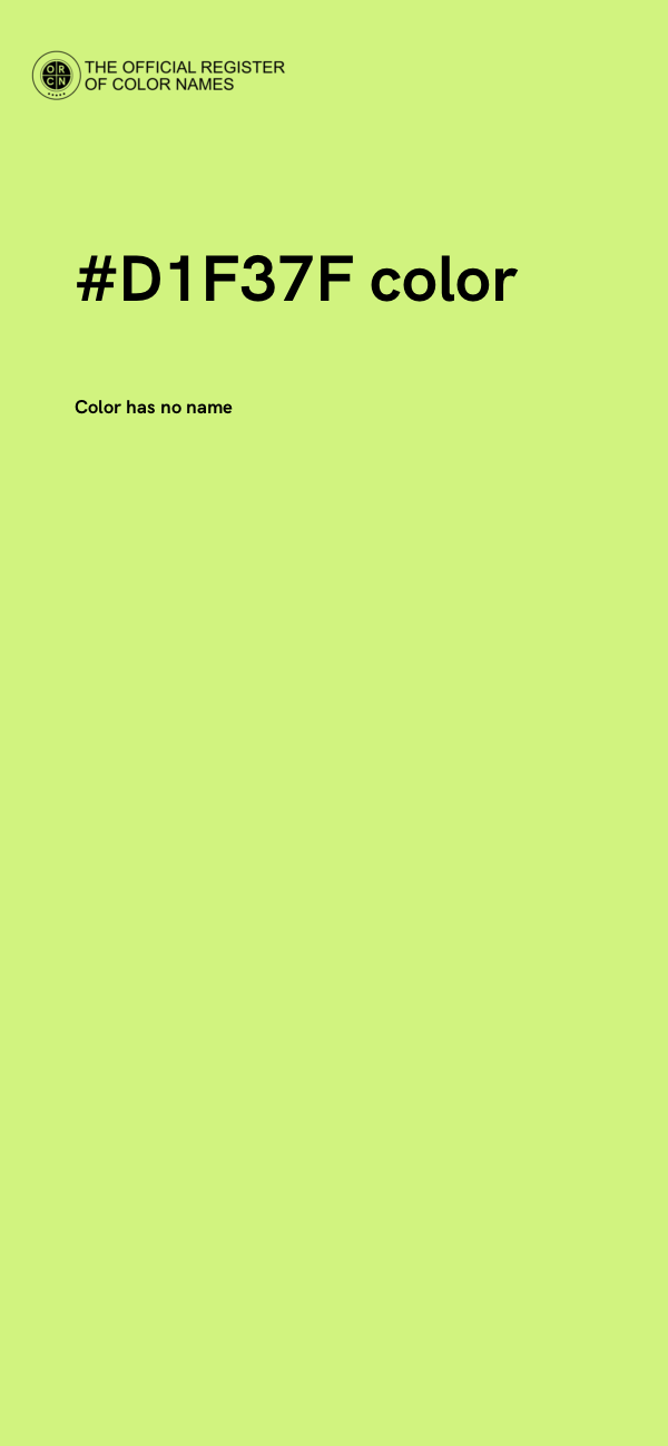 #D1F37F color image