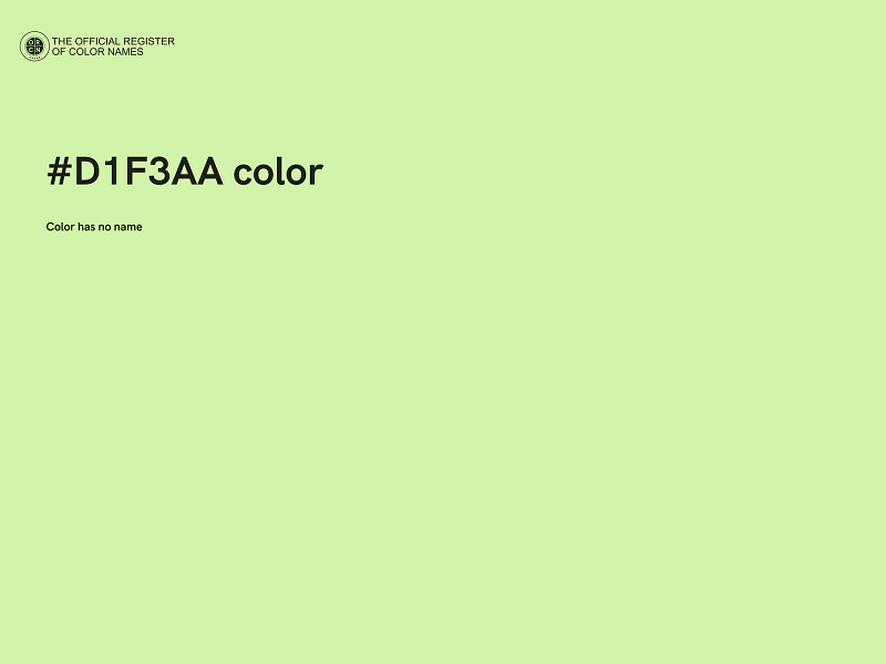 #D1F3AA color image