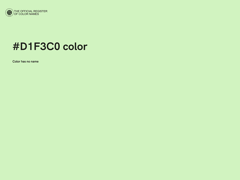 #D1F3C0 color image