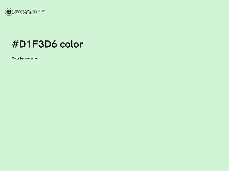 #D1F3D6 color image