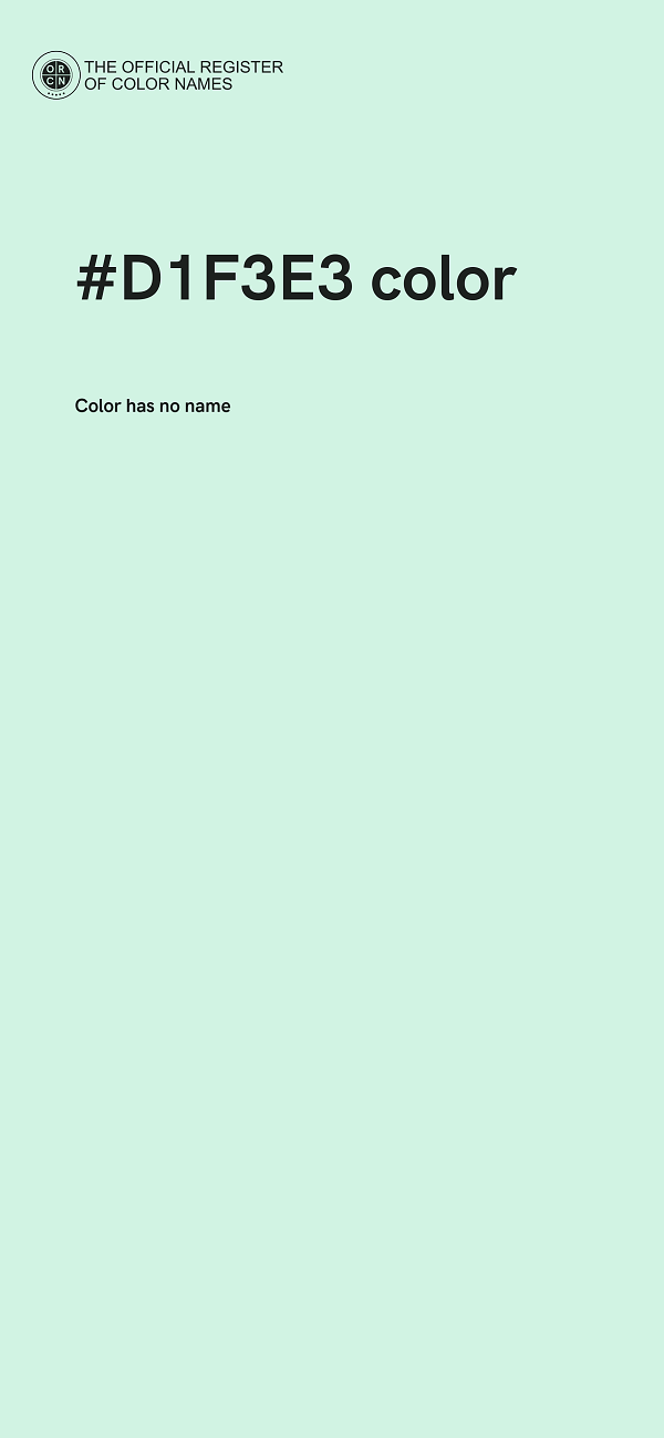 #D1F3E3 color image