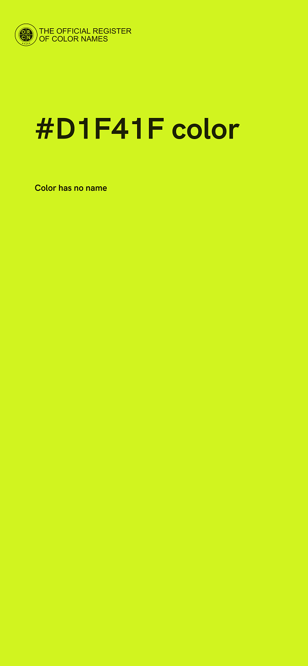 #D1F41F color image