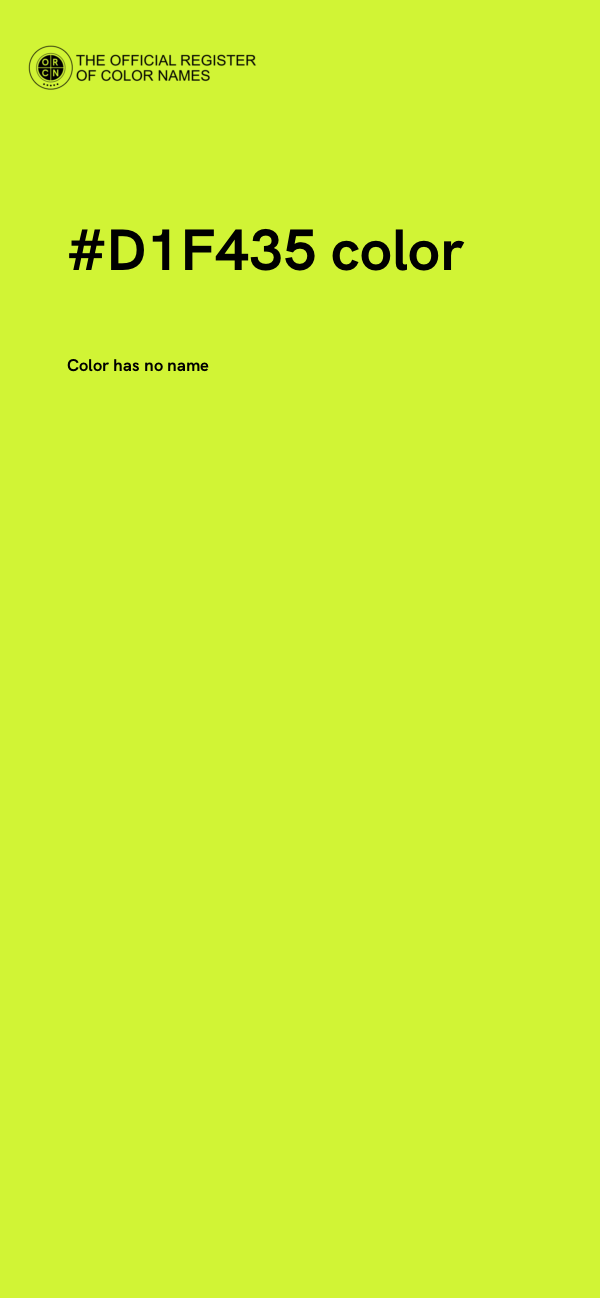 #D1F435 color image