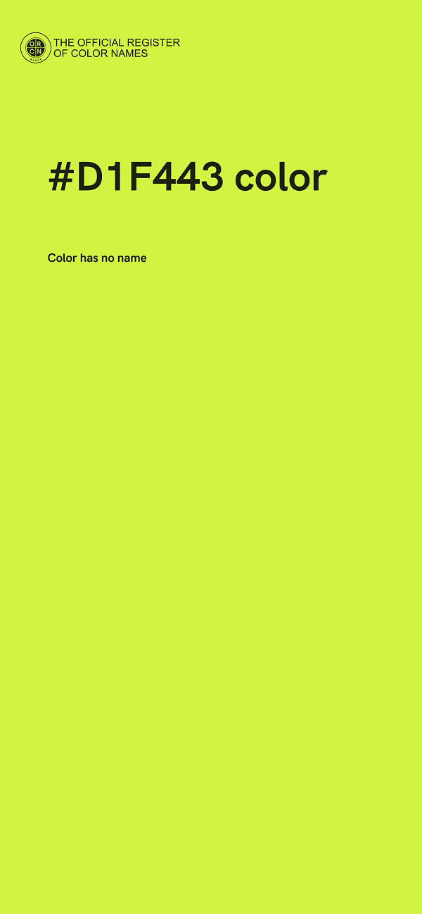 #D1F443 color image