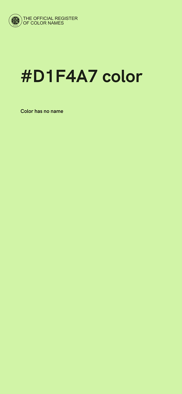 #D1F4A7 color image