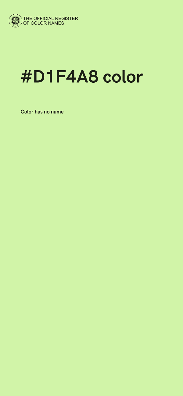 #D1F4A8 color image