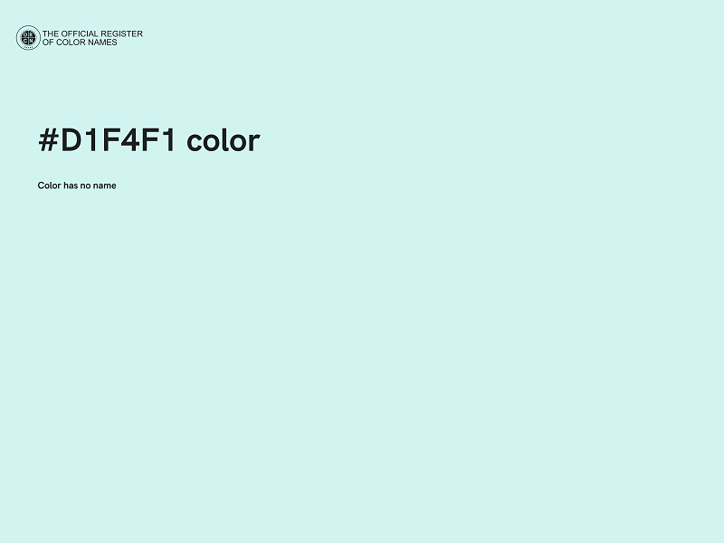#D1F4F1 color image