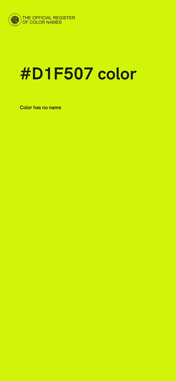 #D1F507 color image