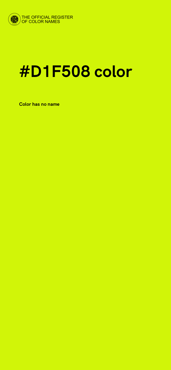 #D1F508 color image