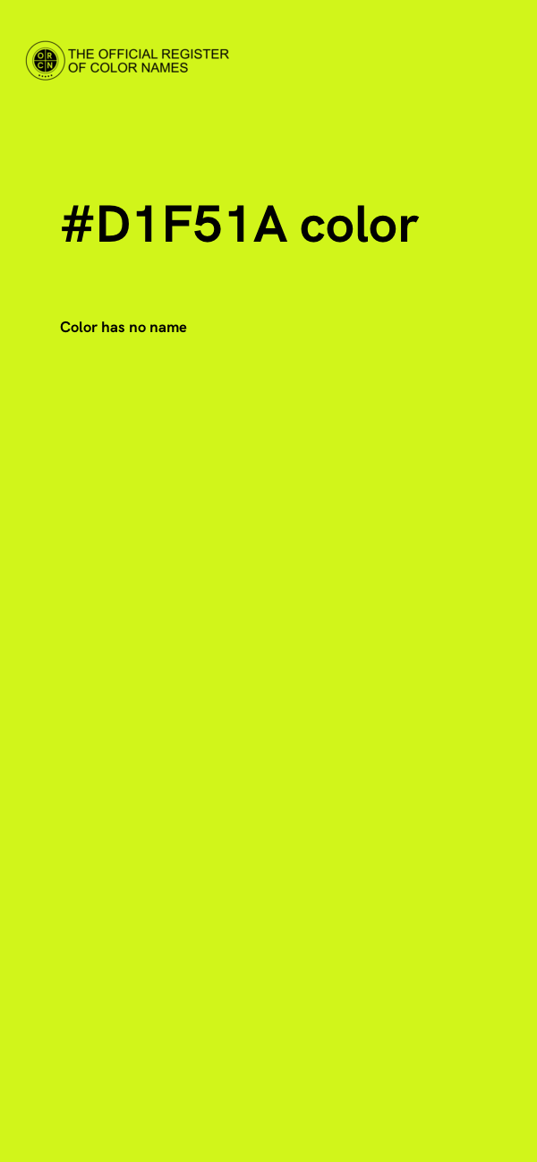 #D1F51A color image
