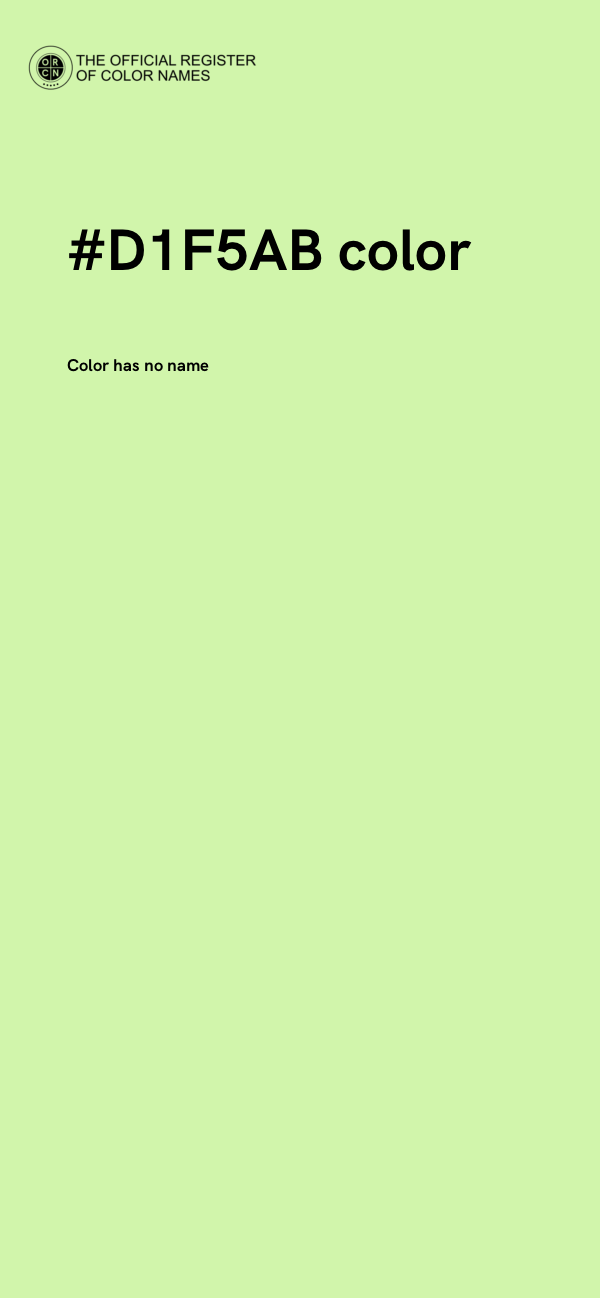 #D1F5AB color image