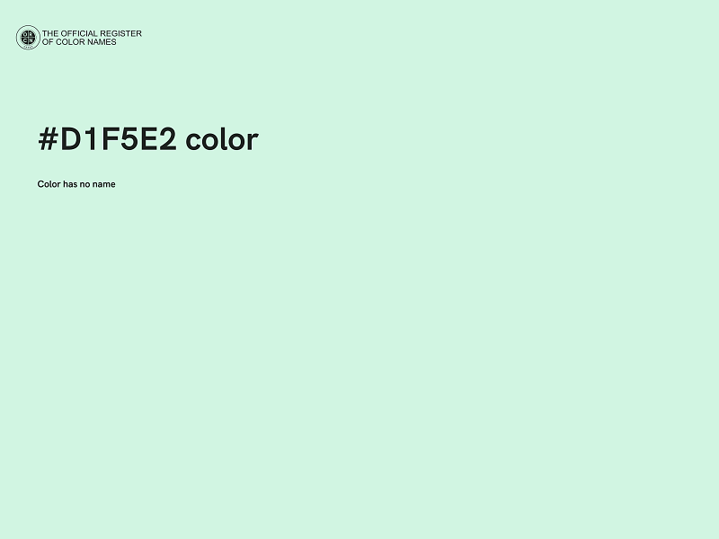 #D1F5E2 color image