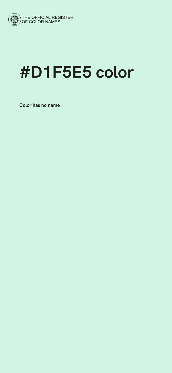 #D1F5E5 color image