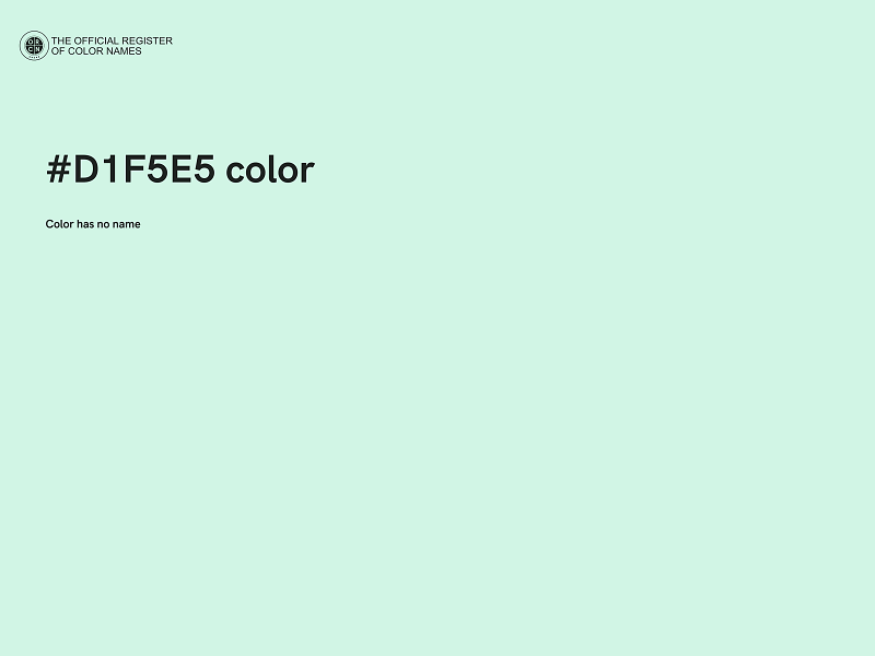 #D1F5E5 color image