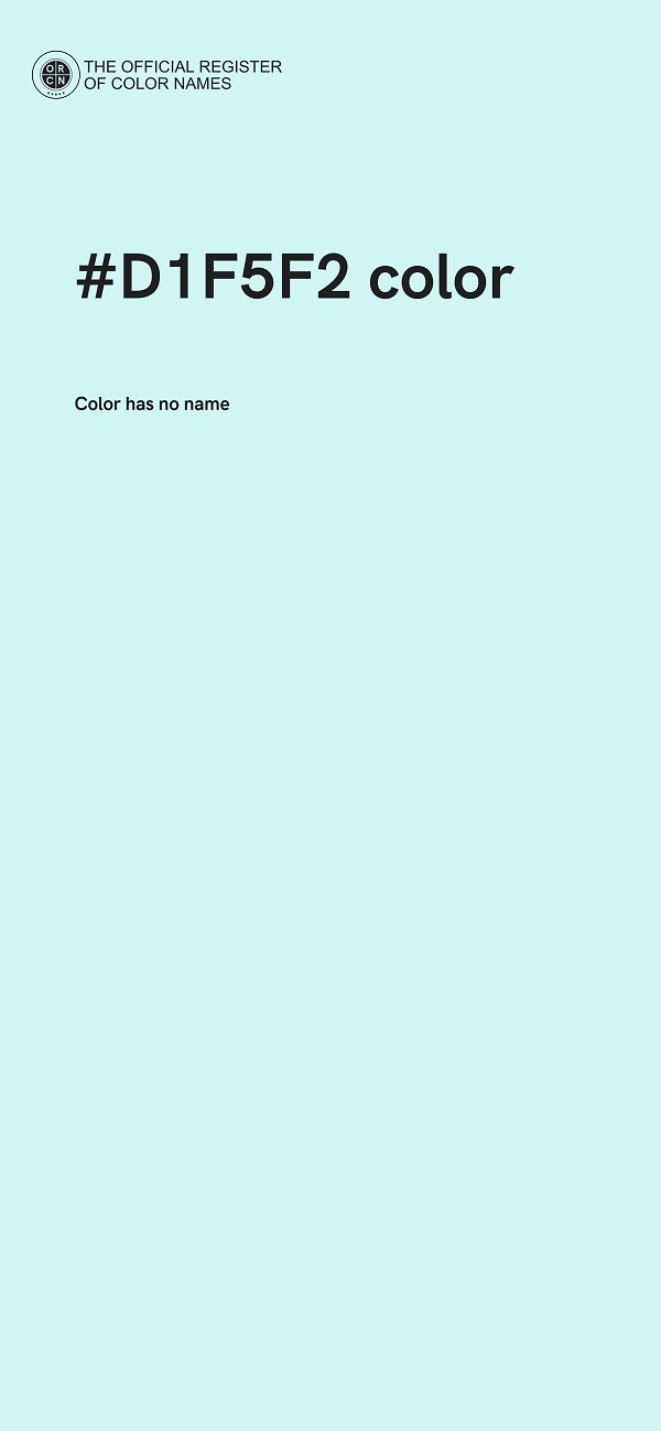 #D1F5F2 color image