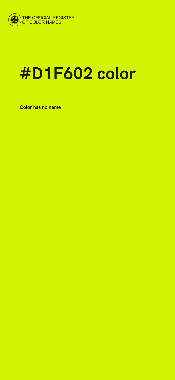 #D1F602 color image