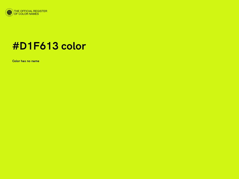 #D1F613 color image