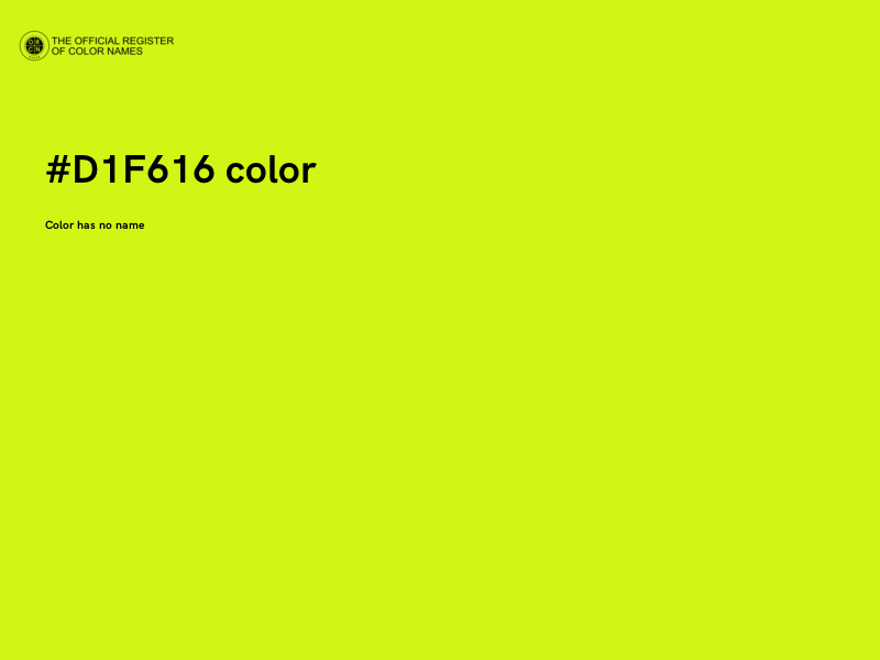 #D1F616 color image