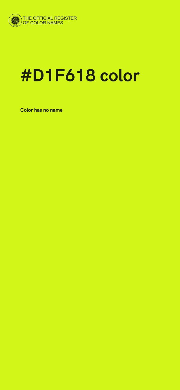 #D1F618 color image