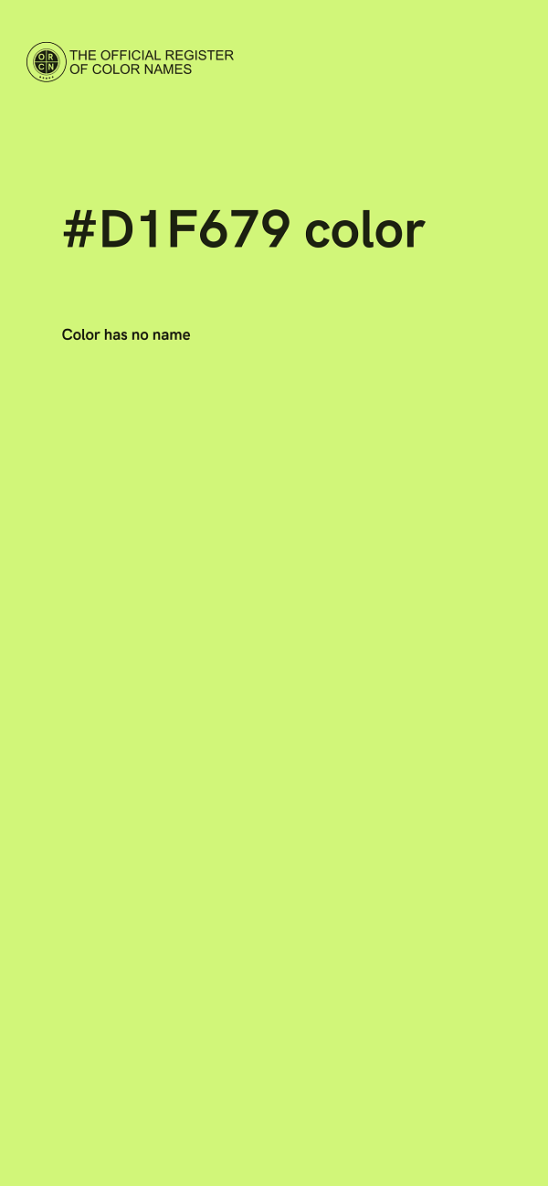 #D1F679 color image