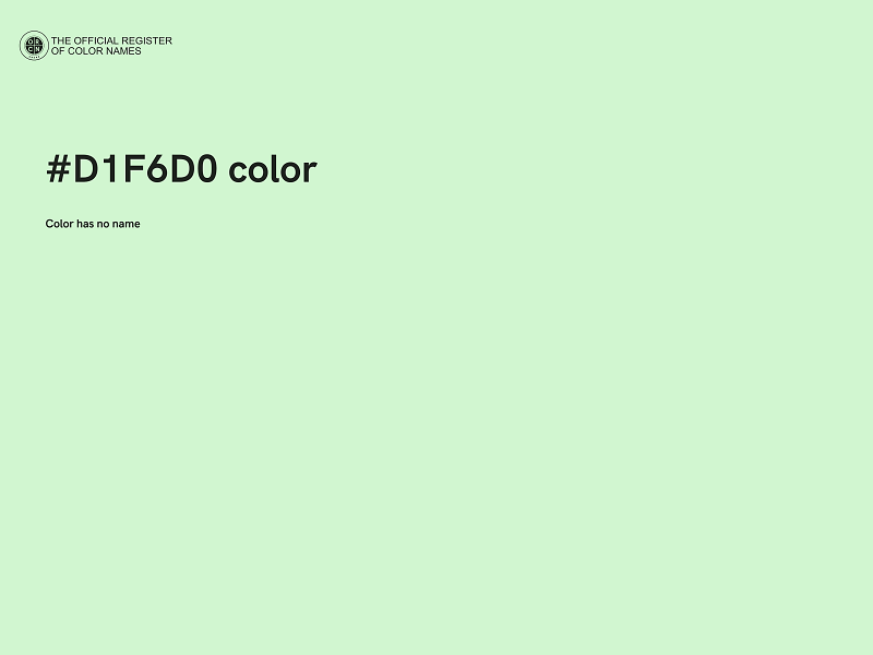#D1F6D0 color image