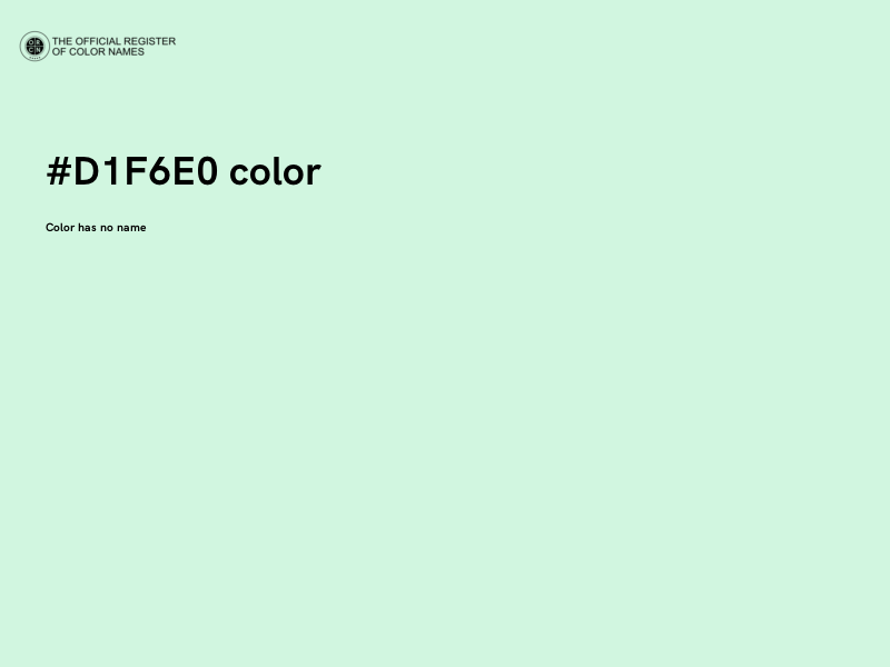 #D1F6E0 color image